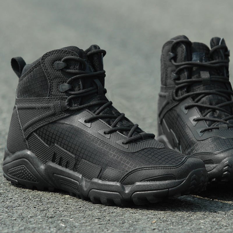 American Ultralight Mid Tube Combat Boots Men's Commando Desert Tactical Hiking Shoes