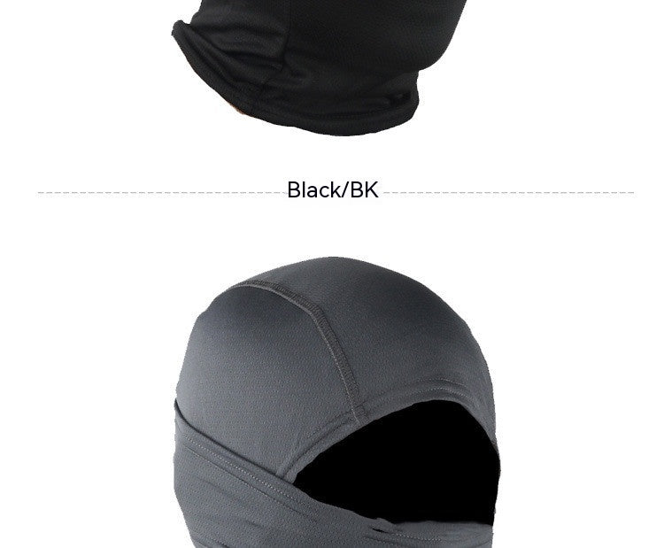 Solid Color Quick-drying Breathable Mask Tactical Protective Headgear Outdoor Cycling Full Face Protection