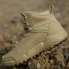 American Ultralight Mid Tube Combat Boots Men's Commando Desert Tactical Hiking Shoes