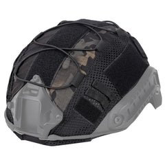 Military fan style tactical helmet with nylon mesh helmet