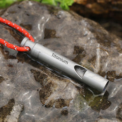 Portable Outdoor Pure Titanium Survival Whistle