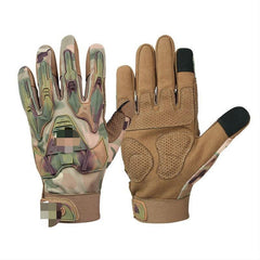 Touch Screen Tactical Camouflage Full Finger Outdoor Cycling Gloves