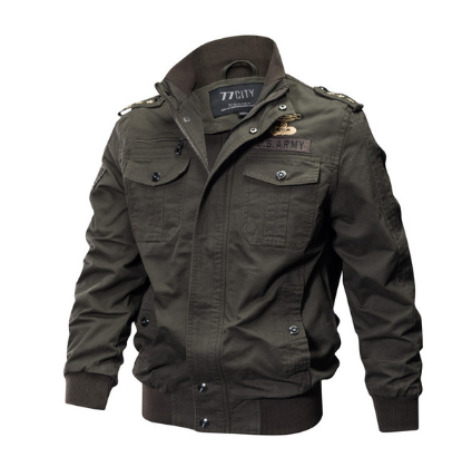 Plus Size Bomber Military Jacket Men Autumn Winter Outwear Casual Cotton Washed Coats Army Flight Tactical Jacket Male 5XL 6XL