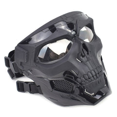 Skull camouflage tactical full face mask