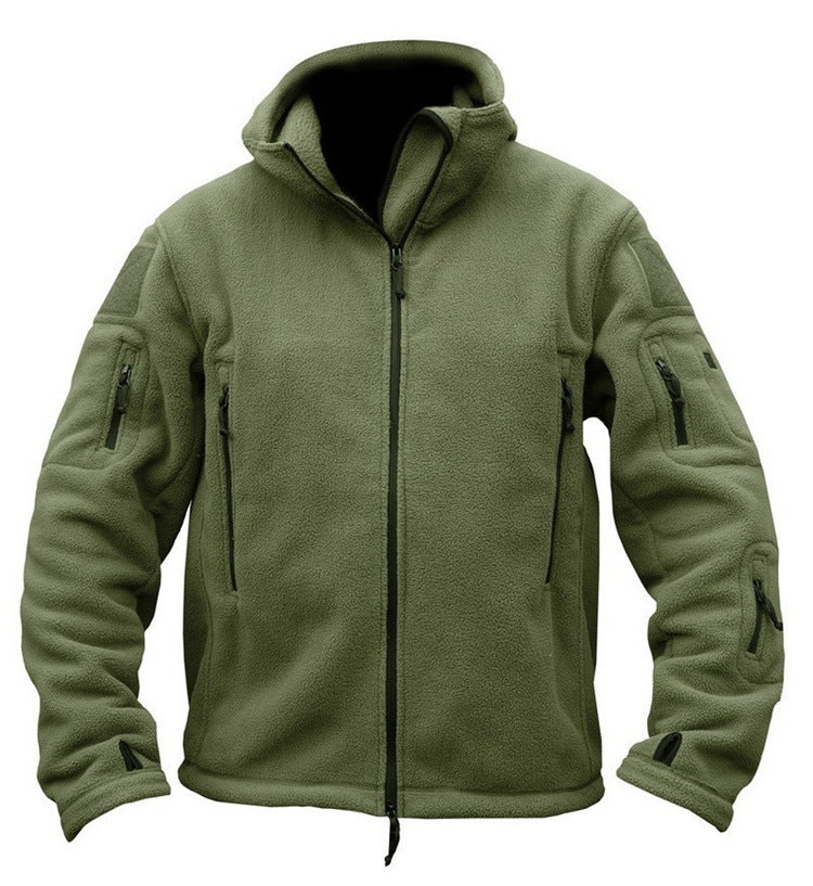 Men's tactical fleece fleece jacket