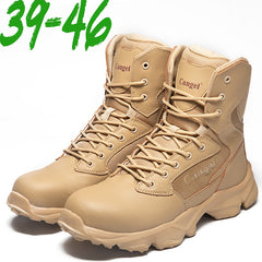 Anti-smashing, Anti-stab And Anti-rolling Tactical Steel-toed Shoes, High-top Breathable