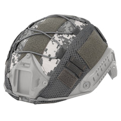 Military fan style tactical helmet with nylon mesh helmet