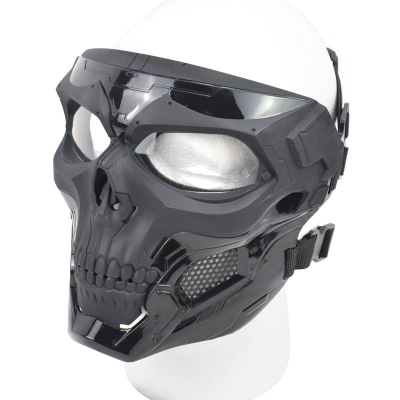 Skull camouflage tactical full face mask