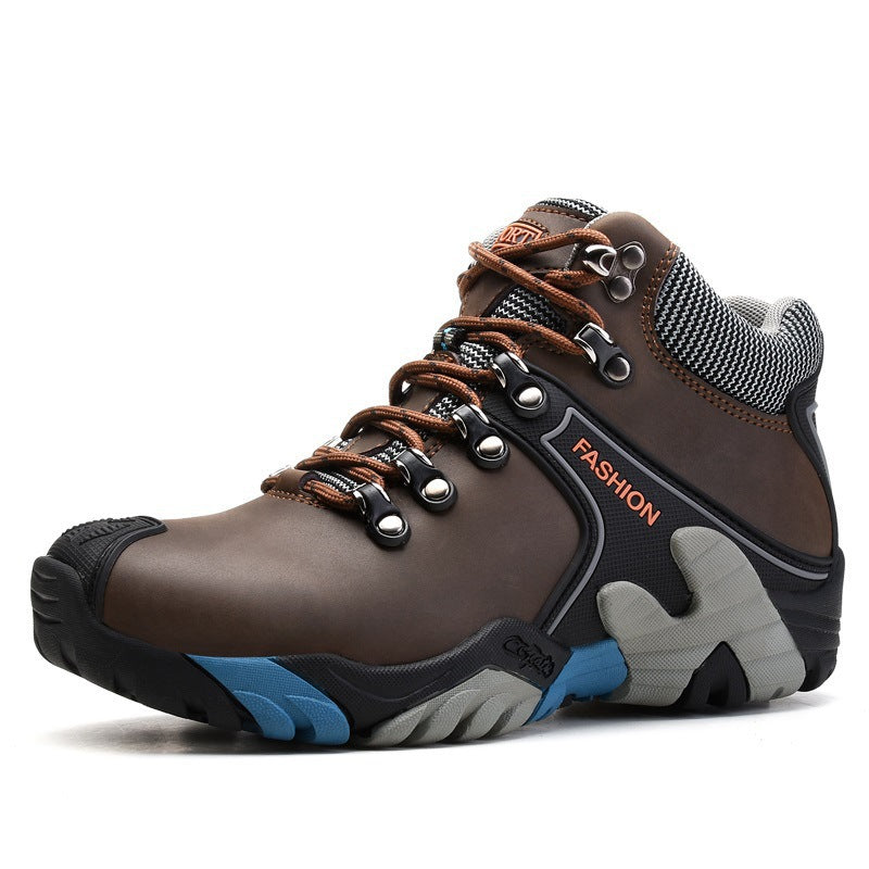 Men'S High-Top Non-Slip And Wear-Resistant Outdoor Hiking Shoes