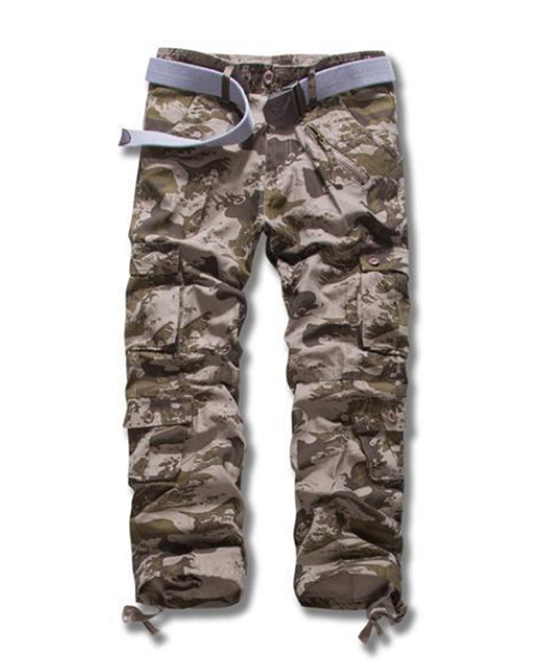 100% Cotton Long Men Pants Tactical Multi-pocket Outdoor Pants