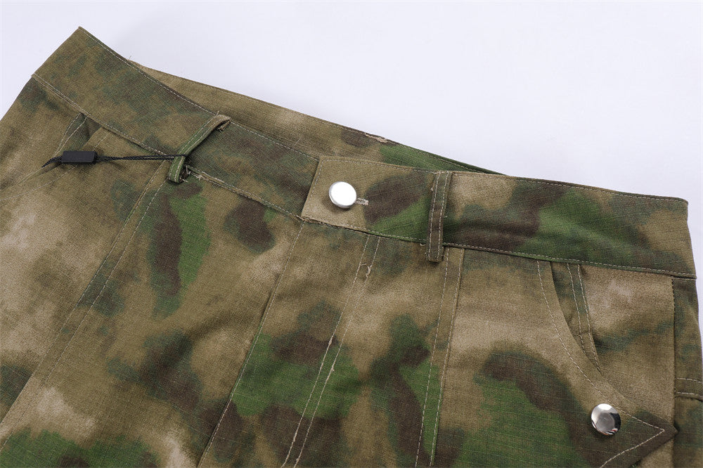 Tactical Camo Cargo Pants Men's Loose Fit