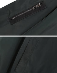 Solid Color Short Style Vertical Collar Leisure Zipper Jacket