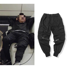 Men's Fashion Simple Tactical Waistband Work Pants