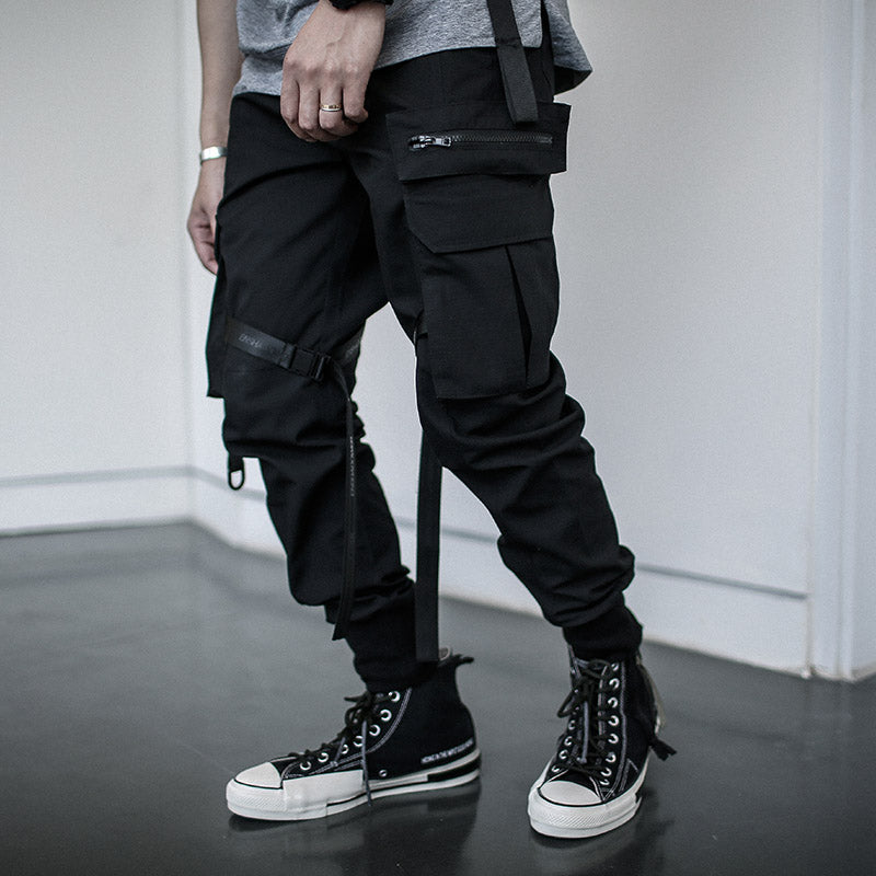 Men's Fashion Simple Tactical Waistband Work Pants