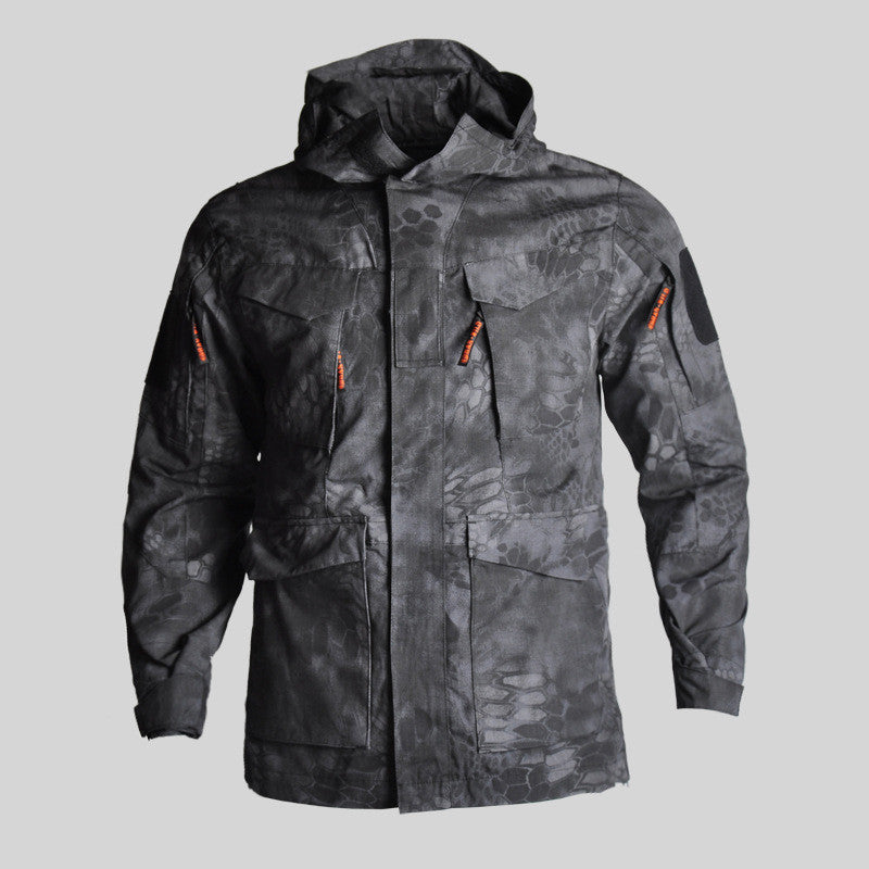 Tactical Windbreaker Mid-length Men's Jacket Waterproof