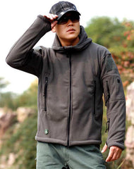 Men's tactical fleece fleece jacket