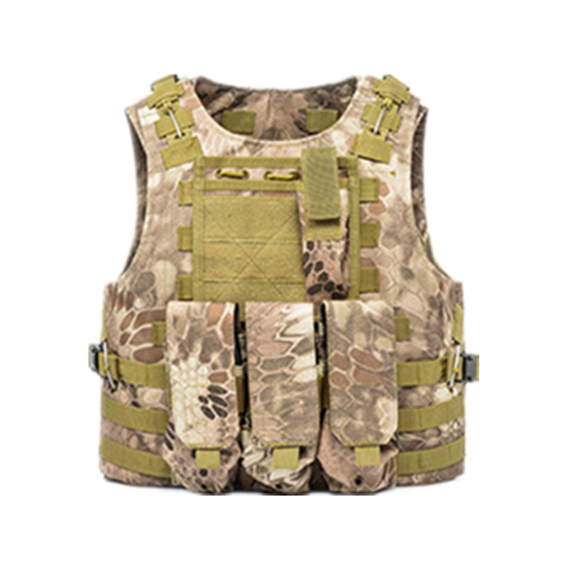 Amphibious Tactical Vest Vest MOLLE Camouflage Multifunction Lightweight Combat Vest CS Chicken Eating Tactical Equipment