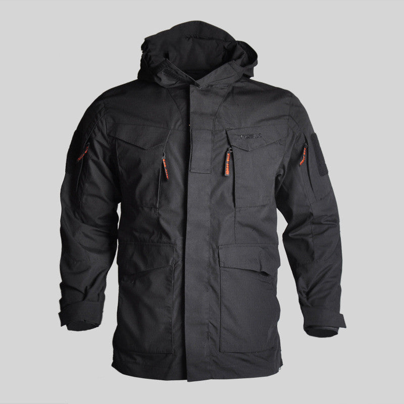 Tactical Windbreaker Mid-length Men's Jacket Waterproof