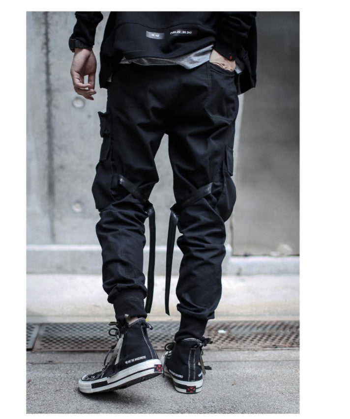 Men's Fashion Simple Tactical Waistband Work Pants